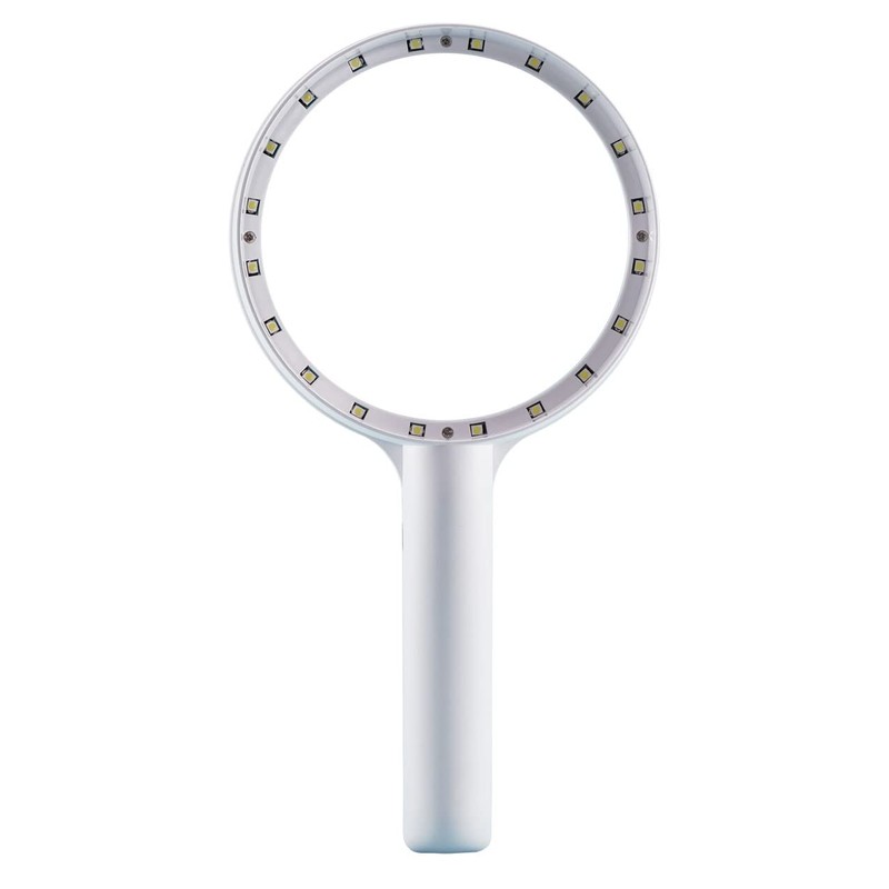 LHWCCPIT Rechargeable Magnifying Glass with 20 LED Light, 30X Handheld