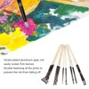 9pcs Gouache Watercolour Brushes Nylon Wool Rustproof Strong Water Absorption