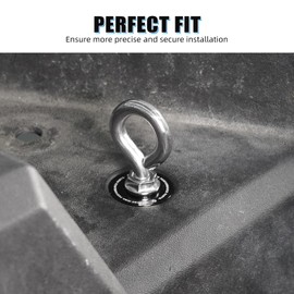 NICECNC 2PC Lock Tie Down Anchors Compatible with Polaris RZR XP 4 1000 EPS 2020 RZR XP 4 Turbo 2021, RZR XP 4 Turbo EPS 2016-2018, RZR XP Turbo S 2019-2020 Black