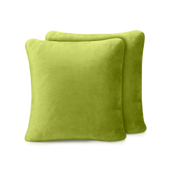 Amago Set of 2 Cashmere Feel Cushion Covers 50 x 50 cm, Lime