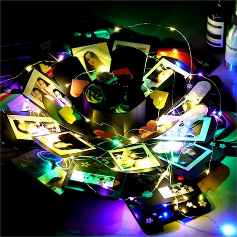 ECTY Creative Explosion Box -Scrapbook DIY Photo Album Box for