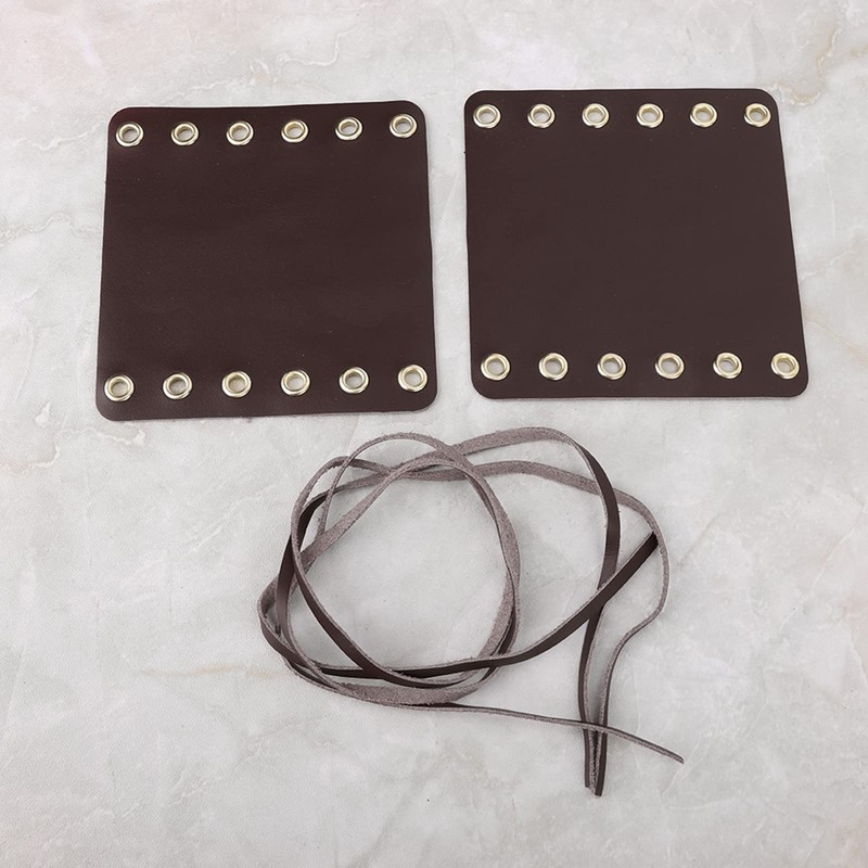 Motorcycle Handlebar Grip Cover, 1 Pair Motorcycle Leather Handlebar Hand