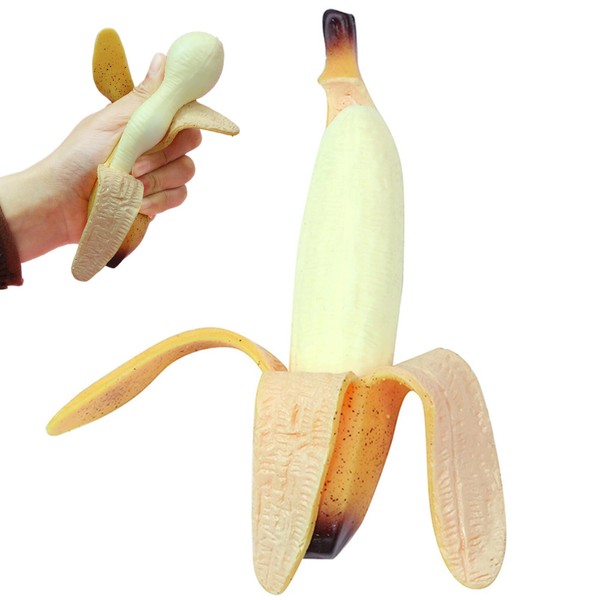 1PCS Banana Squishy Toy Simulation Banana Stress Relief Fidget Toy