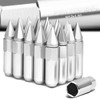 60mm Aluminum M12 x 1.5 6-Point 20mm OD Silver 20
