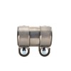 Double Clamp Exhaust Clamp Stainless Steel Pipe Connector Diameter 45