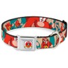 Buckle-Down Seatbelt Buckle Dog Collar - Yosemite Sam Poses Turquoise