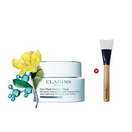 Clarins 클라랑스 크라이오 플래시 크림 마스크 75ml (+ 마스크 브러쉬) Clarins Cryo Flash Cream Mask 75ml (+ Mask Brush)