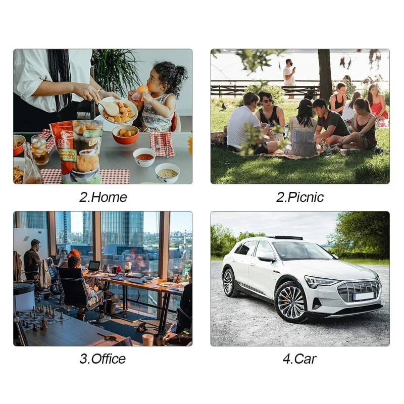 Blue,Rear Trunk Organizer Storage Box Bin Cooler Bag Collapsible Car