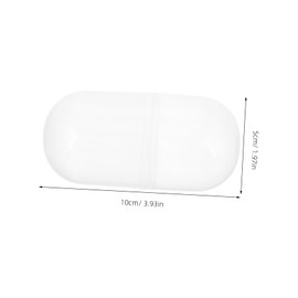 Kisangel 4pcs Clear Plastic Fillable for Gumball Machine Transparent Candy Storage Balls for Party Favors Goodie Case Stuffers Display Decor