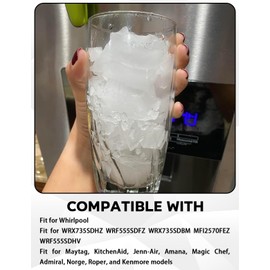 W11415785 Ice Maker Fill Tube Water Line Fit for Multiple Whirlpool Models Replace 12961401 67006317,120mm(47.24in)