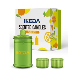 Scented Candles Gift Set：Aromatherapy Candle | 6.2oz 80 Hours Burn Time | for Thanksgiving Christmas | Long-Lasting Scented Soy Candles | 3 Pack (Citrus Tea Fragrance)