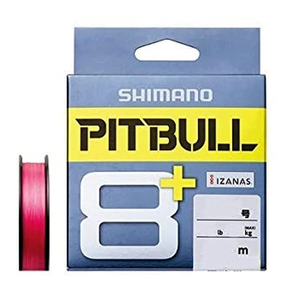 Shimano Pitbull 8+ PE Line, 164.0 yd (150 m), No. 0.6 Traceable Pink