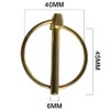 6 Pcs Lynch Pins Multi-Functional Safety Linch Pin with Ring