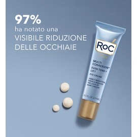 RoC - Multi Correxion Even Tone + Lift Eye Cream - Anti-Ageing Treatment - With Hexyl R Complex & Niacinamide - 15 ml