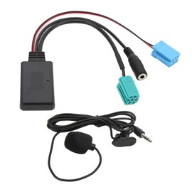 Longzhuo Bluetooth AUX IN Cable Auxiliary Input Adapter Hands-Free Microphone Replacement for Megane 2 Update List Radio