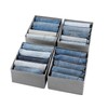 Coorganisers Jeans Drawer Organizer for Clothes 5 Compartments Storage Box