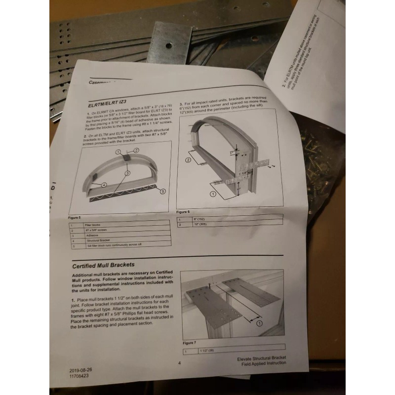 Marvin Structural Bracket For Windows And Doors Installation Set