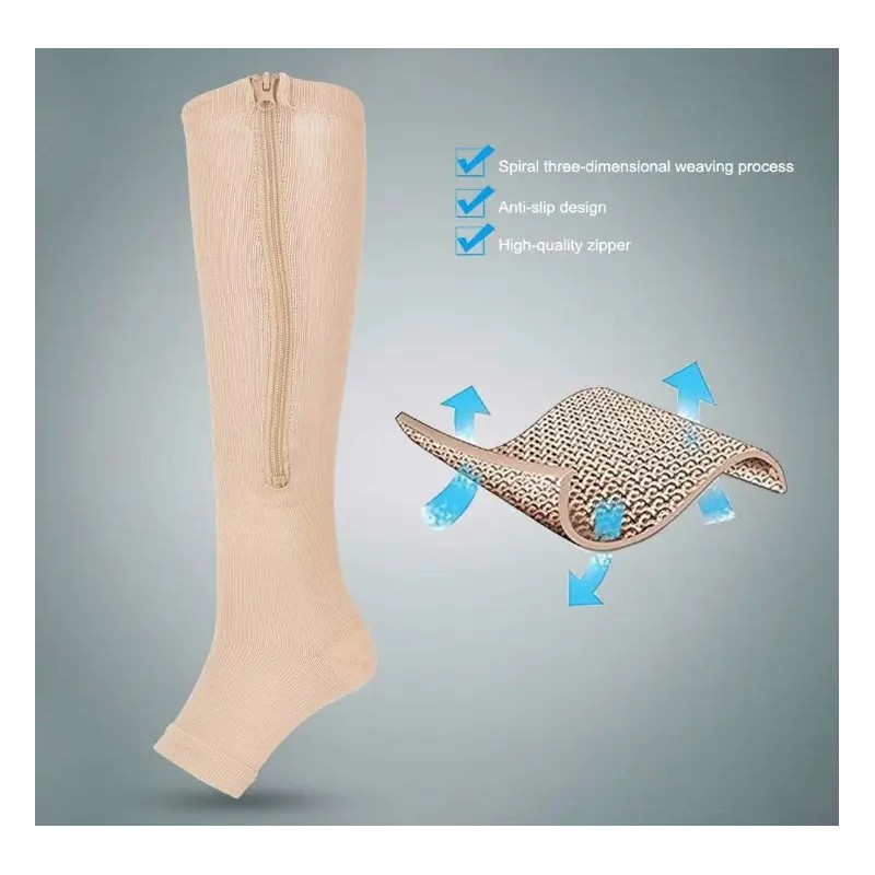 Y Kit De 3 Calcetines Con Cremallera Con Tratamiento De
