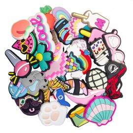 KEJITOUDM 30Pcs Random Cute Charms Used for Shoe Bracelet Wristband Party Gifts Unisex