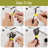 TUGEUNYU 25Pcs Silicone cable ties reusable cable management ties USB