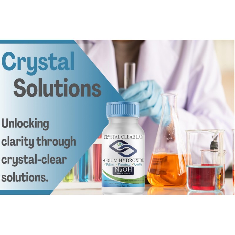 Crystal Clear Lab Sodium Hydroxide - Food Grade - (Lye,Caustic