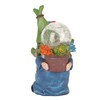 Faceless Doll Statue Exquisite Solar Powered Light Bright Colors Durable