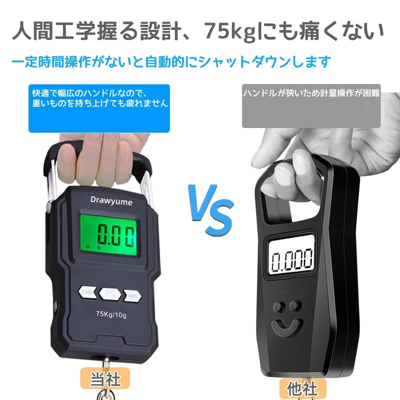 Digital Hanging Scale & Built-in Measure for Travel, Luggage Scale,