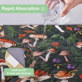 Washable Pee Pads for Dogs, 2 Pack Super Absorbent pee pads for dogs Reusable pee pads for dogs large 100% Waterproof puppy pads pet training pads for Potty, Playpen, Crate, Sofa, Car, 18'' x 24''