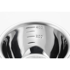 ヨシカワ(Yoshikawa) ボウル シルバー 12cm 目盛付 ジャストにフィット SJ1390