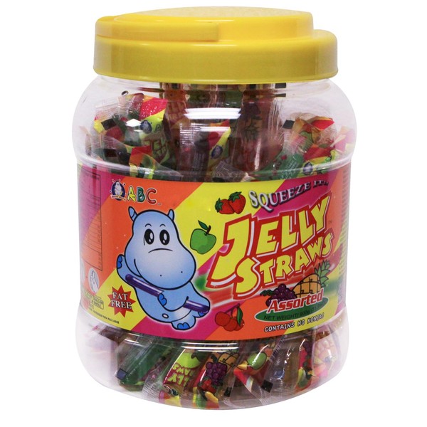 ABC Fat free "Squeeze it" Fruitery Fruit Jelly straws -Assorted