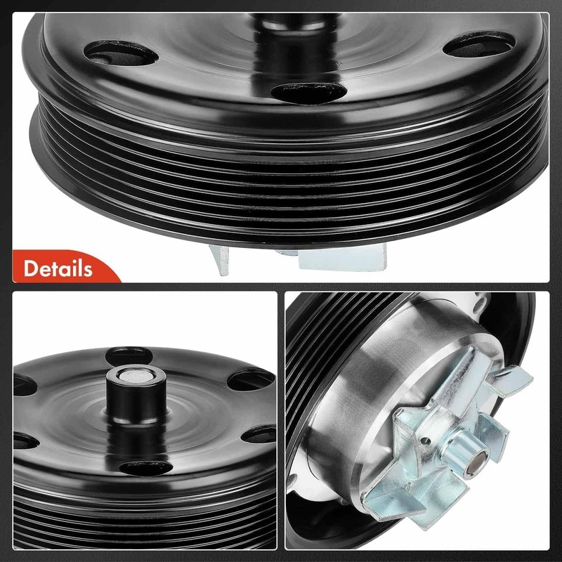 A-Premium Engine Water Pump with Gasket & Pulley Compatible with