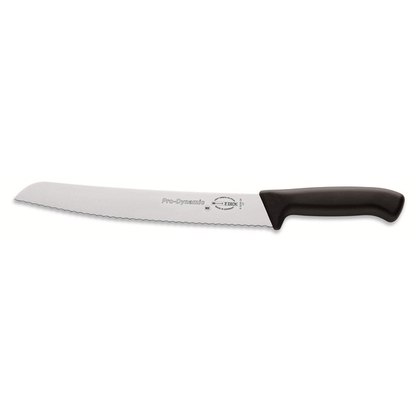 F. DICK ProDynamic 85039262 Bread Knife, Saw Knife (Knife with Blade 26 cm, X55CrMo14 Steel, Rustproof, 56° HRC) Black