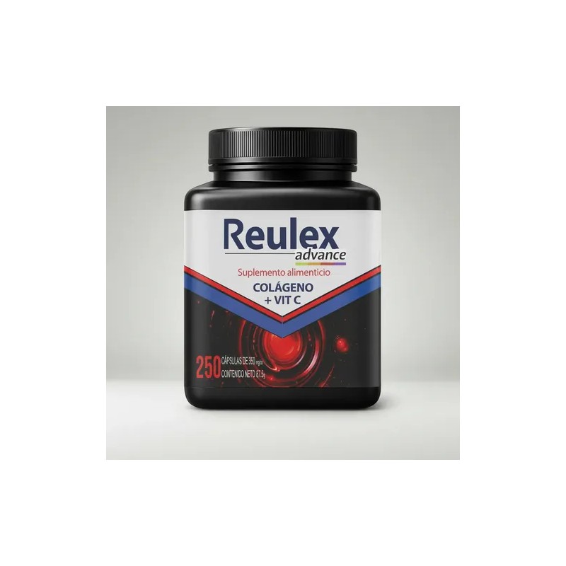 Reulex Advance | 250 Cápsulas | Colageno Msm Vitamina Huesos