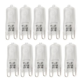 10x G9 Halogen Bulbs 18W/25W/40W/50W 230V 2800K Warm White Frosted Capsule Lamps Dimmable, No Strobe, No Flicker (watts, 18)