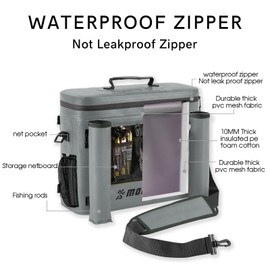 MORXPLOR Kayak Cooler,Waterproof Kayak Seat Back Cooler for Kayaking,Kayak Accessories Cooler Bag,Protable Ice Chest,Beach Cooler,Travel Cooler for Camping or Lunch Bag