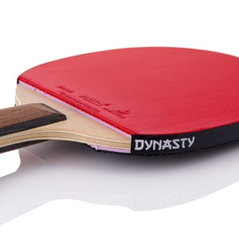 Dynasty Extra Penhold Table Tennis Racket & Case - ITTF Approved Palio Rubbers - Chinese Style Ping Pong Paddle