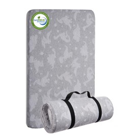 Lilian&Gema Pack and Play Mattress 38"x26"x1.5", Portable Crib Mattress for Playpen, Pack N Play Mattress Topper, Soft Breathable Mini Crib Mattress with Waterproof Washable Cover for Baby Toddler