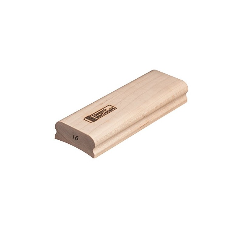 StewMac 8"-Long Wooden Radius Sanding Block, 16" Radius