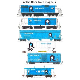 Rock Island Blue-era Train 6 magnets Andy Fletcher