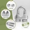 Jamiikury 4pcs M5 Wire Rope Clamp, 3/16 inch Cable Clamps