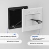 iwillink 2 Gang Brush Wall Plate with Mounting Bracket, Pass