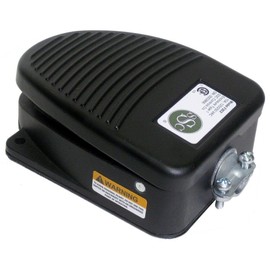 SSC Controls F202 Foot Switch, Momentary Action, DPDT, 15 Amp, Die-Cast, Electrical, Single Pedal, Cross referenece 635-S, Made in USA