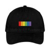Rainbow Strip Embroidered Baseball Dad Cap Unisex Gay Pride Hat