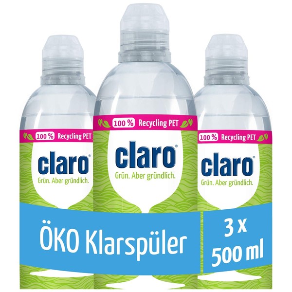 CLARO Nettoyant écologique pour la vaisselle 3 x 500 ml