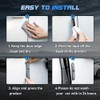 NHHEO 4Pcs Car Door Edge Guards, Universal Metal Auto Side