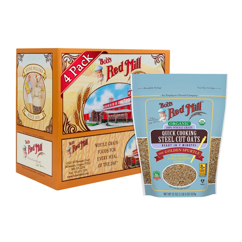 Bob's Red Mill Organic Quick Cooking Steel Cut Oats, 22oz