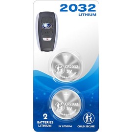 (2 Pack) Remote Key FOB Battery for Subaru CR2032 2032 fits 2017-2021 fits air led Light case Booster Mount Shell Cover Ascent Crosstrek Forester Impreza Legacy Outback CVT STI WRX Smart Accessories