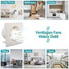 MEKOTRIN 4 Inch Exhaust Fan, 15W Bathroom Window Exhaust Fan,
