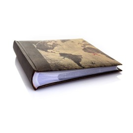 Kenro Holiday Series Memo Photo Album, Global Traveller Design, for 200 Photos 6x4 Inch - HOL117 Brown