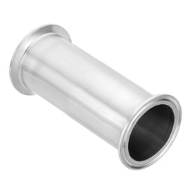 PATIKIL 2in OD Tri Clamps Tube, Sanitary Tri Clamps Spool Tube with 64mm Ferrule Flange(for 2in Tri Clamps) Sanitary Pipe Tubing 304 Stainless Steel for Brewery, 100mm/3.94in L